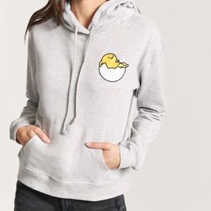 BRAND NEW WITH TAGS Forever 21 gudetama grey hoodie M
